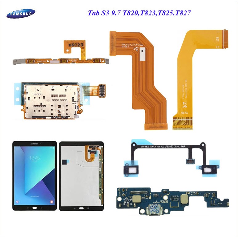อะไหล่ Samsung Tab S3 9.7/T820/T823/T825/T827/หน้าจอ LCD/สายแพร