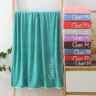 YJY-01 【ขนาด140x70ซม.】ผ้าเช็ดตัวนาโนรุ่น GetRich  สีพื้น ผ้า…