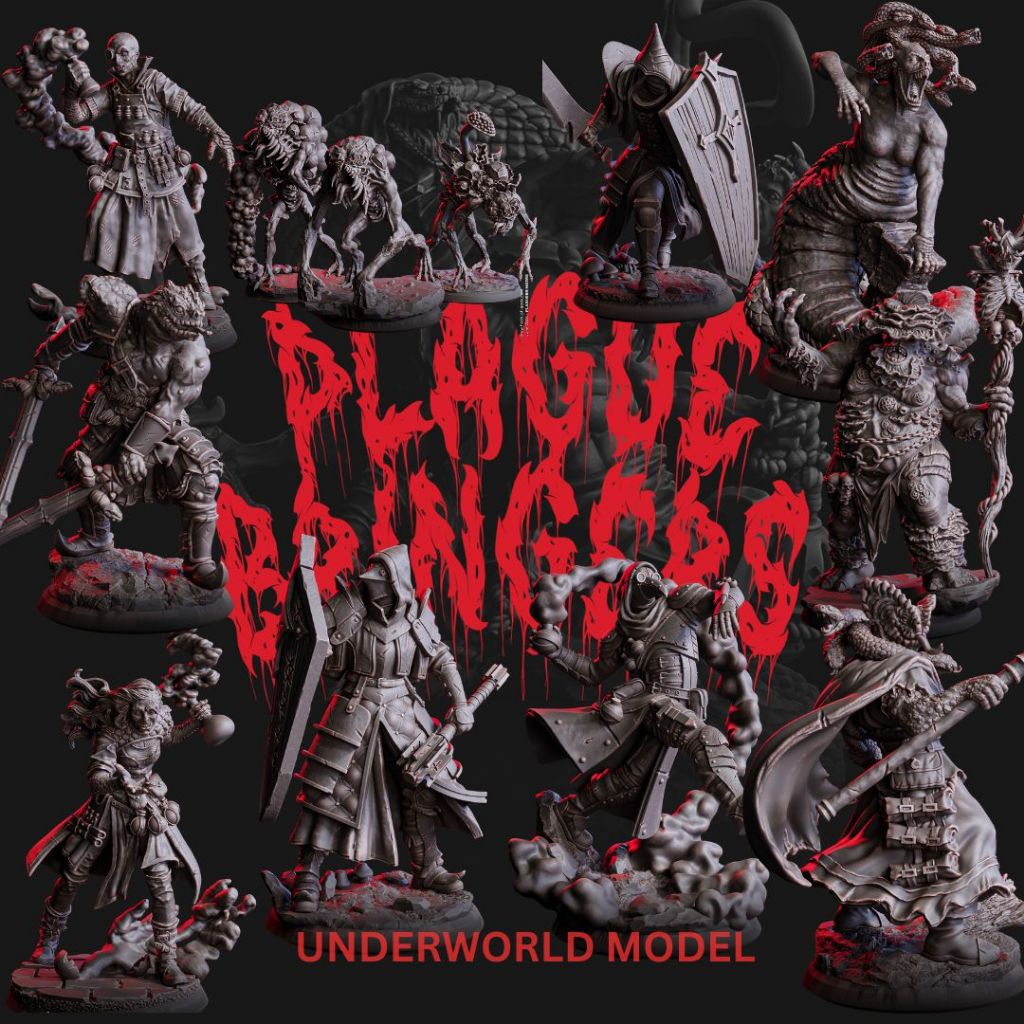 Dnd miniature - PLAGUE BRINGERS - โมเดลสำหรับ DnD miniature [Made to order ส่งพัสดุภายใน 1-3 วัน]