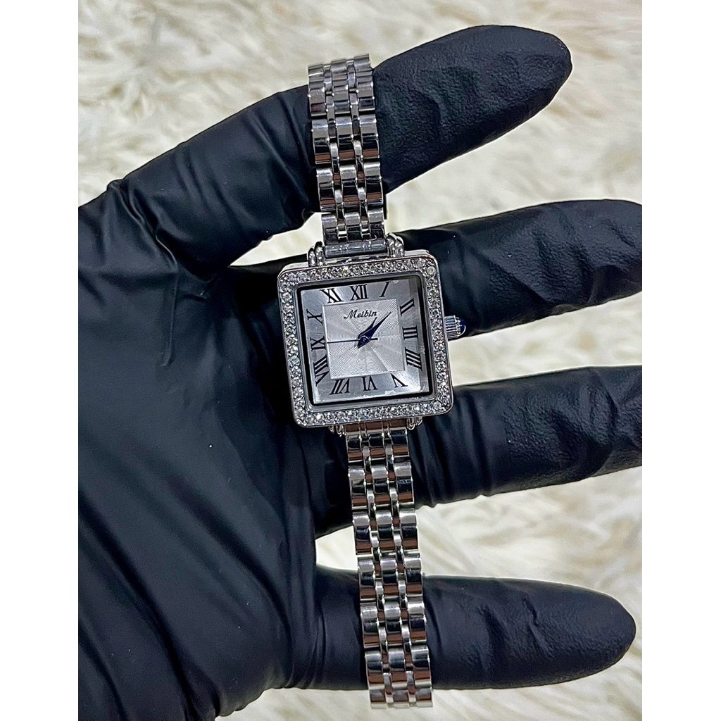 นาฬิกาแฟชั่นผู้หญิงสไตล์ Cartier แบรนด์ Meibin 🇰🇷 ของแท้ 💯