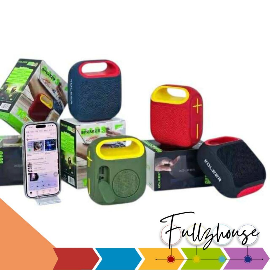 จัดส่งด่วน Koleer H52 ลำโพงบลูทูธไร้สายแบบพกพา 10W HD รองรับฟังก์ชั่น TWS  กันน้ำ(ละออง)