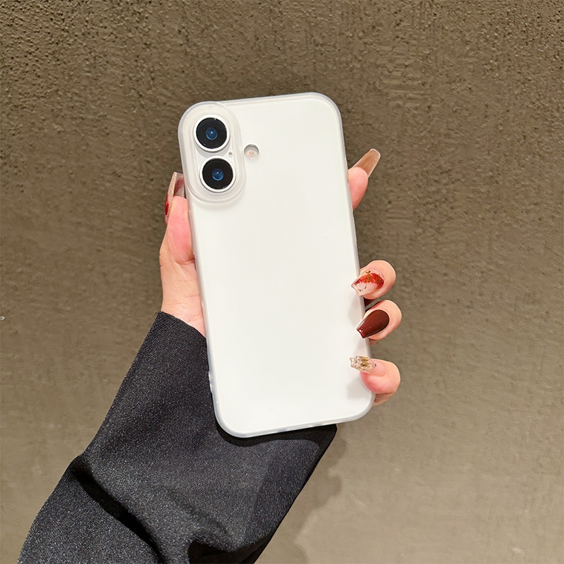 แฟชั่นmatteโปร่งแสงเคสโทรศัพท์สําหรับiphone 12 13 14 15 16 Promax 14 Plus X MAX XS 7 8plus Ultra 12pro 11pro max - รูปที่ 2