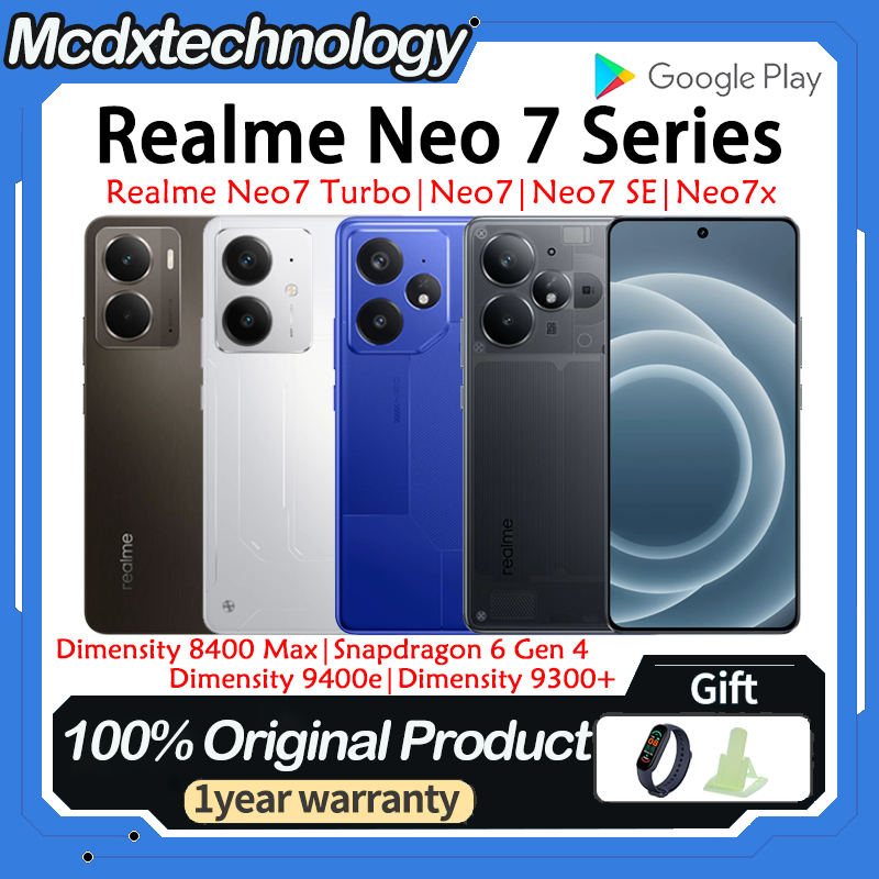 Realme Neo 7 Turbo Dimensity 9400e Realme Neo7 Dimensity 9300+ Realme Neo7 SE Dimensity 8400 Max Realme Neo7x