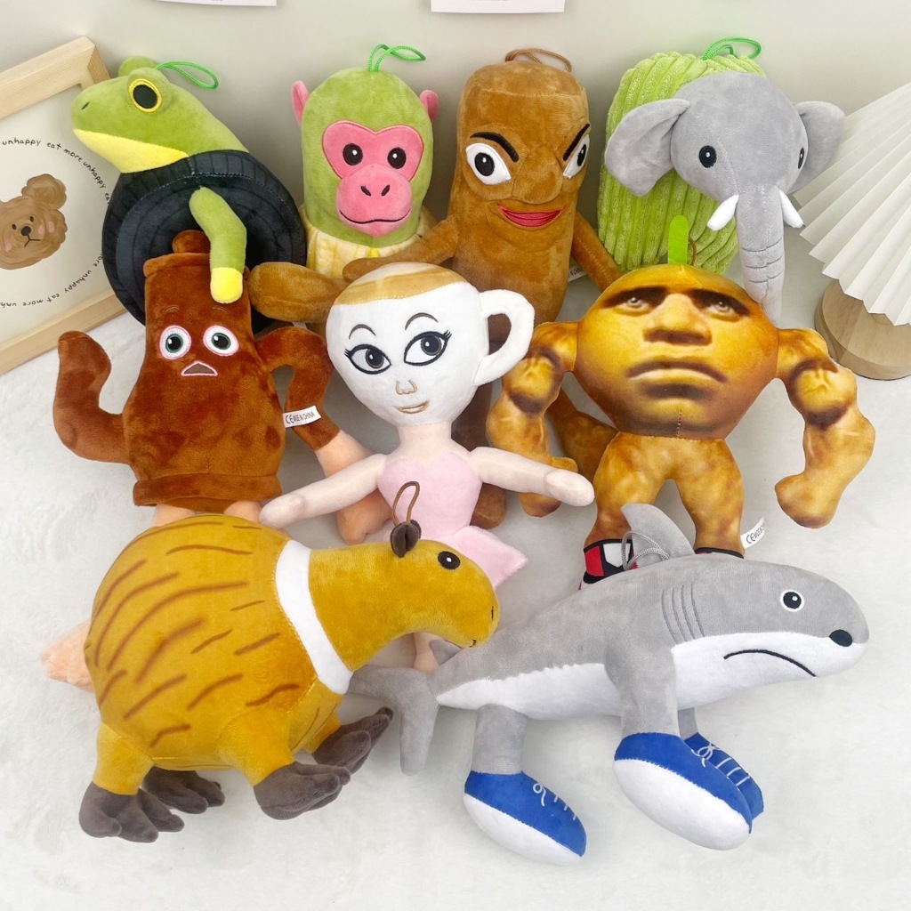 (มี5ลาย) ตุ๊กตาขนนุ่ม Tung Tung Tung Sahur ของเล่นเด็ก