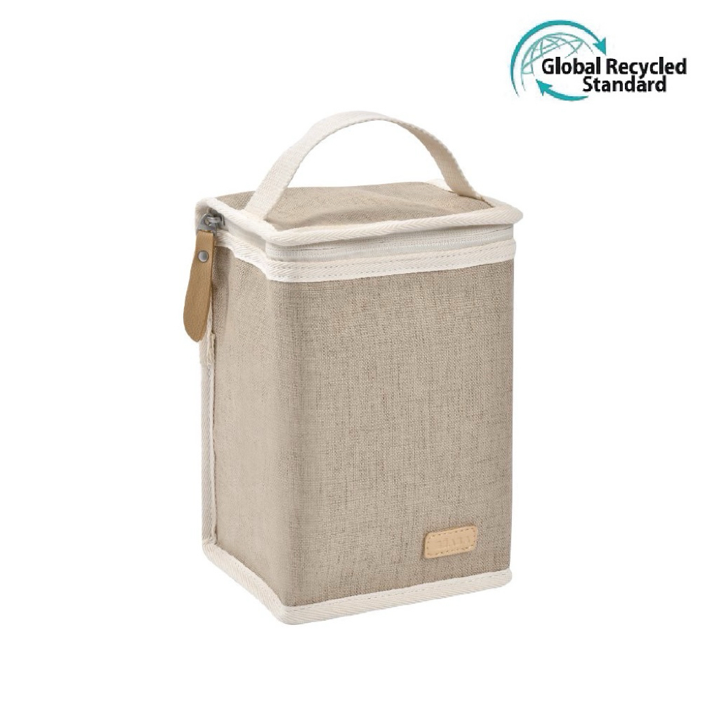 BEABA กระเป๋าเก็บอุณหภูมิ Isothermal Meal Pouch Eco Fabric - Heather Beige