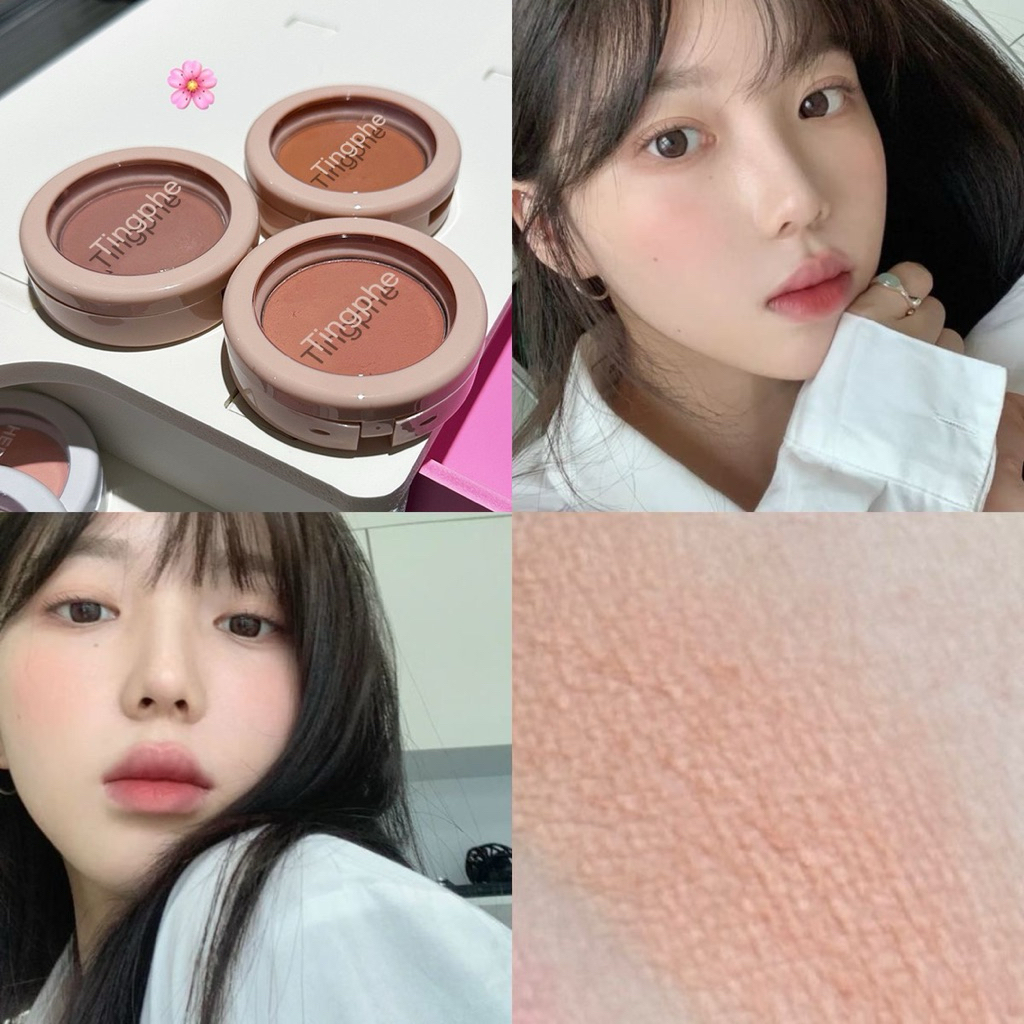 TINGPHE พาเลทบลัชออน เนื้อโมโนโครม ติดทนนาน ไม่ลอกง่าย สําหรับแต่งหน้า