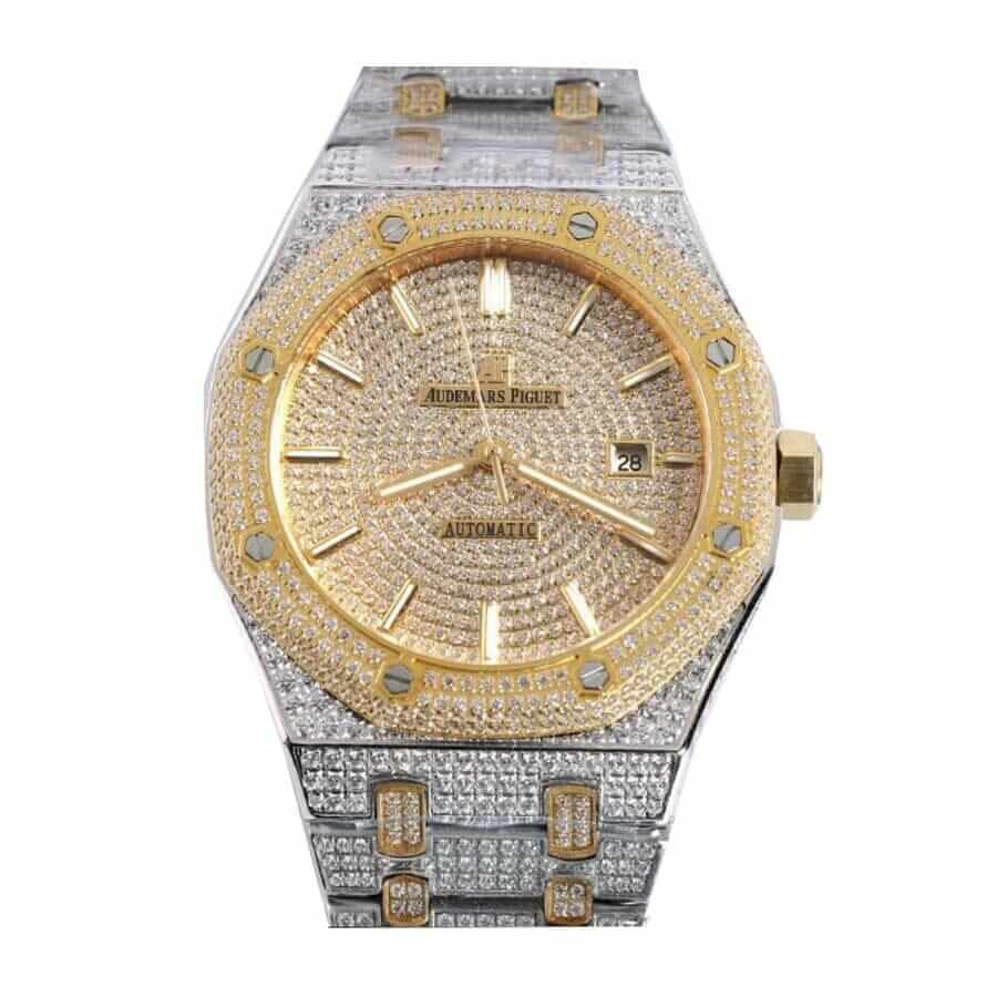 Audemars Piguet Royal Oak Iced Out Yellow Gold
