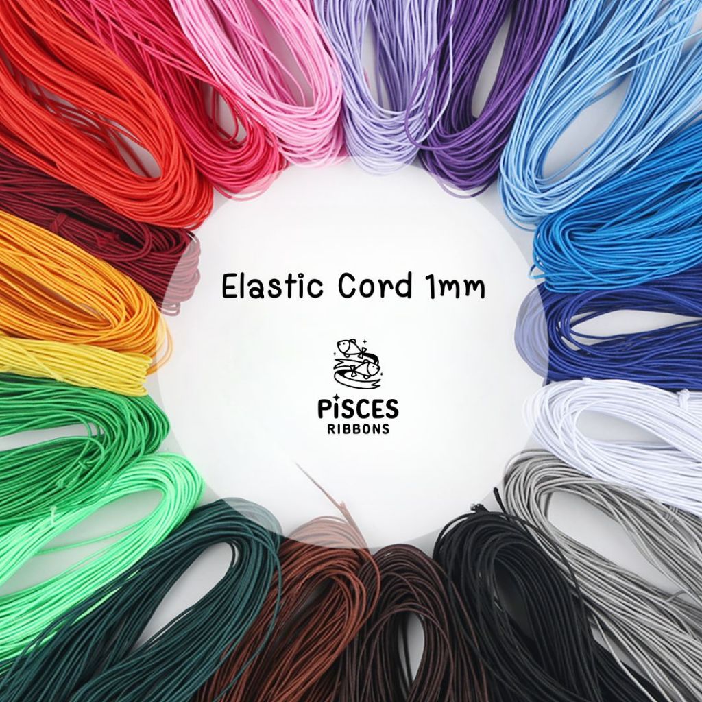 1 ม้วน【25 หลา】/【350 หลา】*ยางยืดคอร์ด 0.3 มิล / 3 มิล Elastic Cord 0.3mm / 1 mm. – High Elasticity Round Rubber String