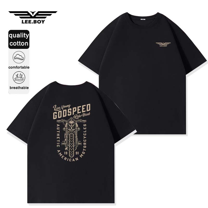 เสื้อ แนวโน้ม หลวมและสะดวกสบาย ผ้าฝ้ายไซส์ใหญ่สำหรับผู้ชาย มี 4 สี สไตล์ฮิปฮอป คอกลม สเสื้อยืด (ส่งเร็ว จัดส่งจากไทย)