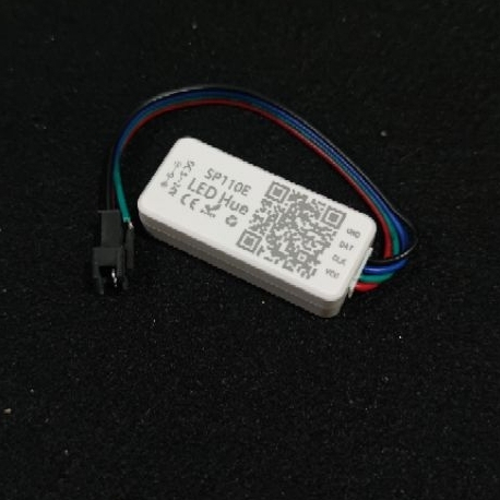 SP110E ตัวคุมไฟ RGB DC5-12V ตัวควบคุมแถบไฟ Led สําหรับ WS2811 WS2812 Sk6812 กล่องคุมไฟ RGB sp110e