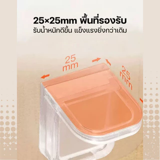 🤍พร้อมส่ง🤍 ตะขอรับน้ำหนัก 7*7 cm ไม่ต้องเจาะรู รับน้ำหนักได้เยอะ สำหรับชั้นวางของ ตะขอติดผนัง มีกาวในตัว รับน้ำหนัก