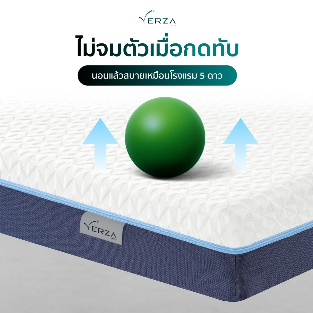 ที่นอนเมมโมรี่โฟมเจลเย็น Verza รุ่น Luna หนา 6 นิ้ว thumbnail 6