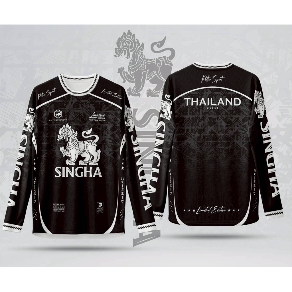 2026 เสื้อกีฬาแขนยาว LP Singha 4 สี Micro Sport ผ้าเหมาะสําหรับทั้งผู้หญิงและผู้ชายเสื้อไทยเยาวชนนัก