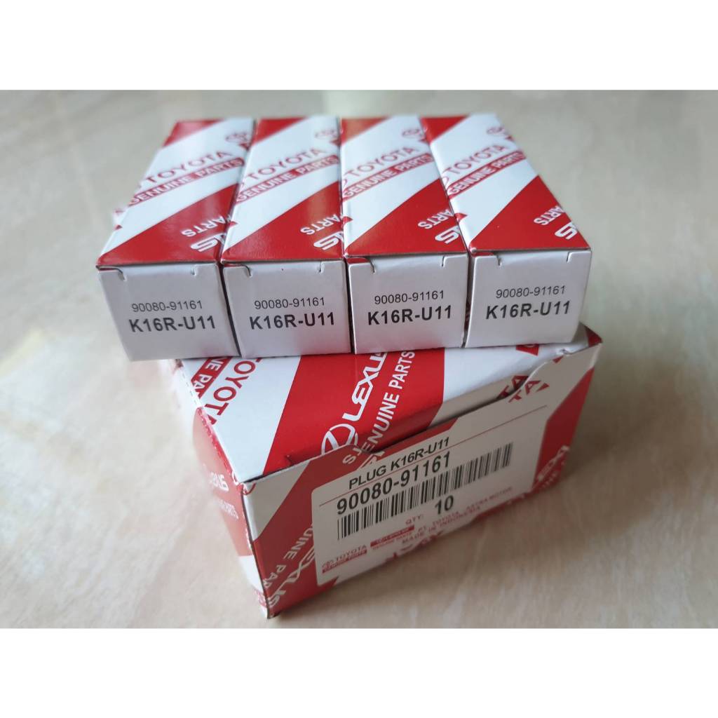 หัวเทียน K16RU11 AE100,AE110,SOLUNA,VIOS,ยาริส,ALTIS 1600,18001JZ,2JZ แท้ๆเบิกห้าง (4หัว 1ชุด) ราคาช