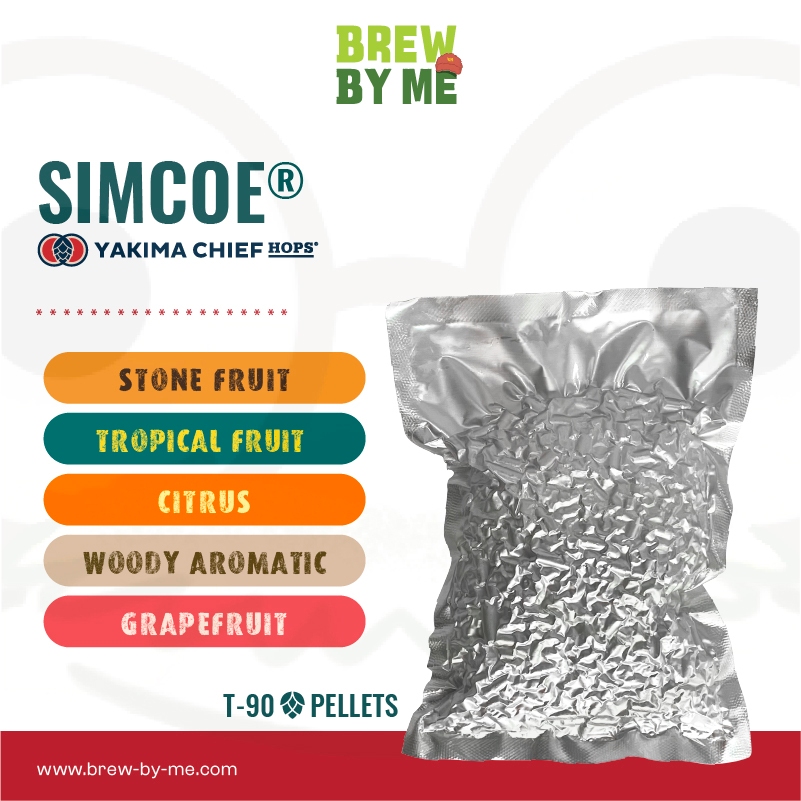 ฮอปส์ Simcoe PELLET HOPS (T90) โดย Yakima Chief Hops | Beer Homebrew