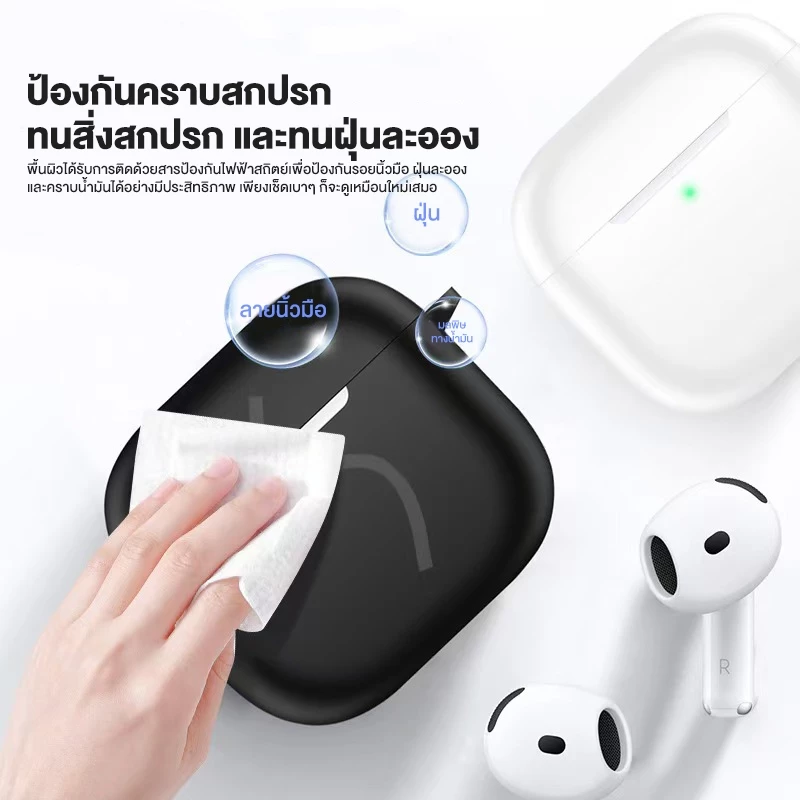 หูฟังซิลิโคนป้องกันกรณีหูฟังกันกระแทกสำหรับ Airpods4 M21 H23 H24 thumbnail 3
