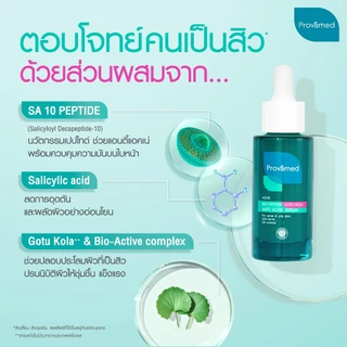 [SET] PROVAMED ACNICLEAR BIO-PEPTIDE ANTI ACNE MOISTURIZER 40 ML, PROVAMED BIO-PEPTIDE GOTU KOLA ANTI ACNE SERUM 30 ML