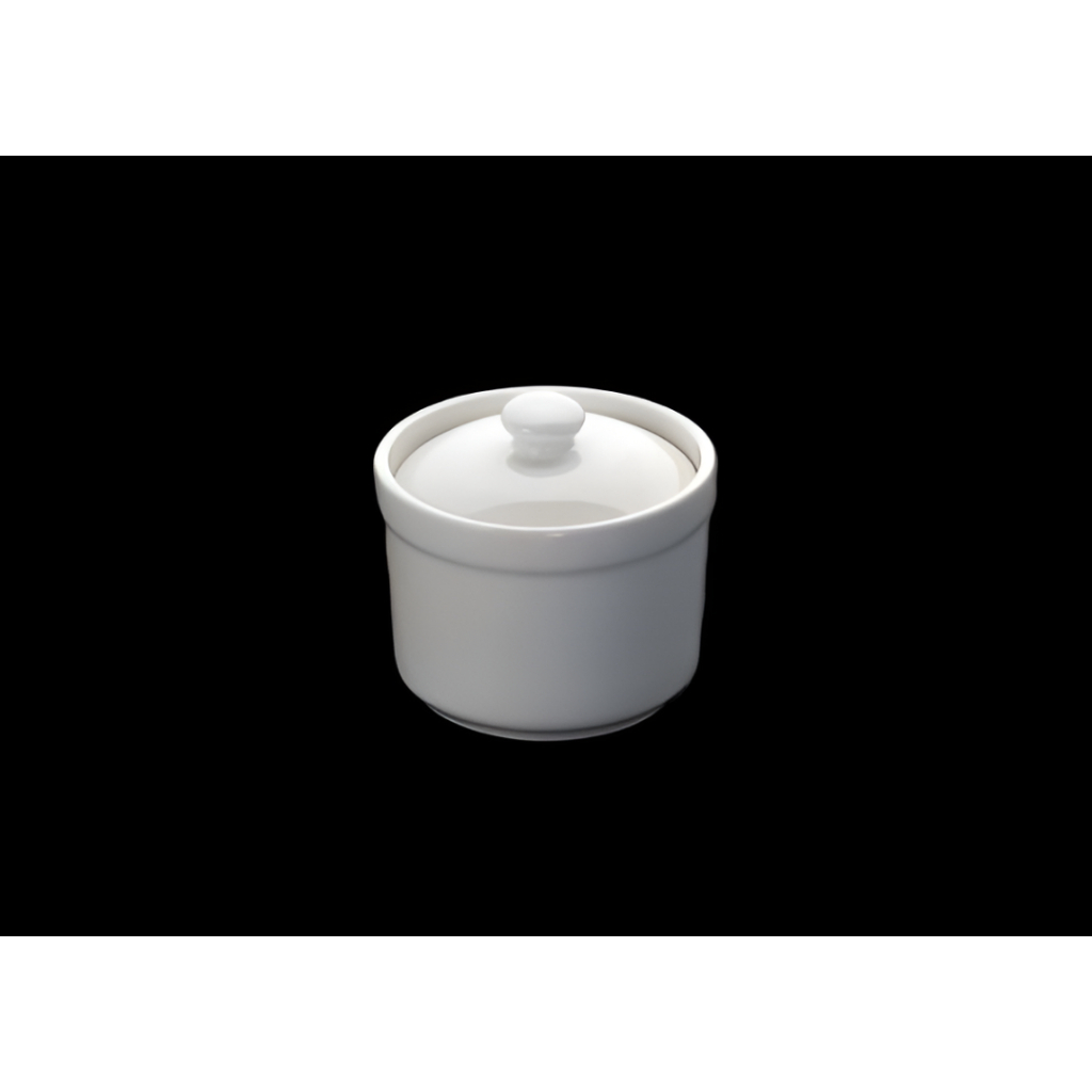 ถ้วยตุ๋น ถ้วยซุป  พร้อมฝาปิด เซรามิค สีขาว คุณภาพดี ใช้ได้ทั้งในบ้านและร้านอาหาร ขนาด 4 นิ้ว 10x10x9