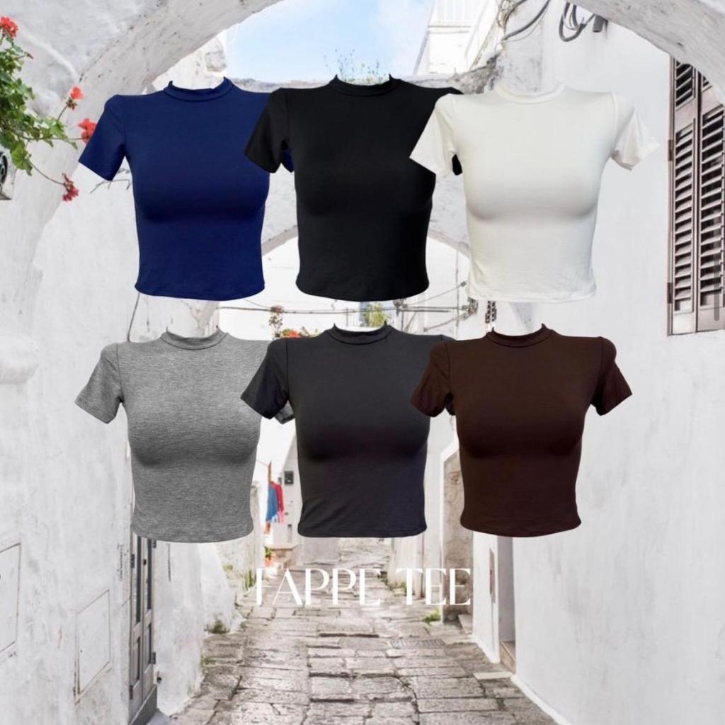 FRAPPE TEE เสื้อยืด เสื้อแขนสั้น คอปีน มีหลายสีให้เลือก
