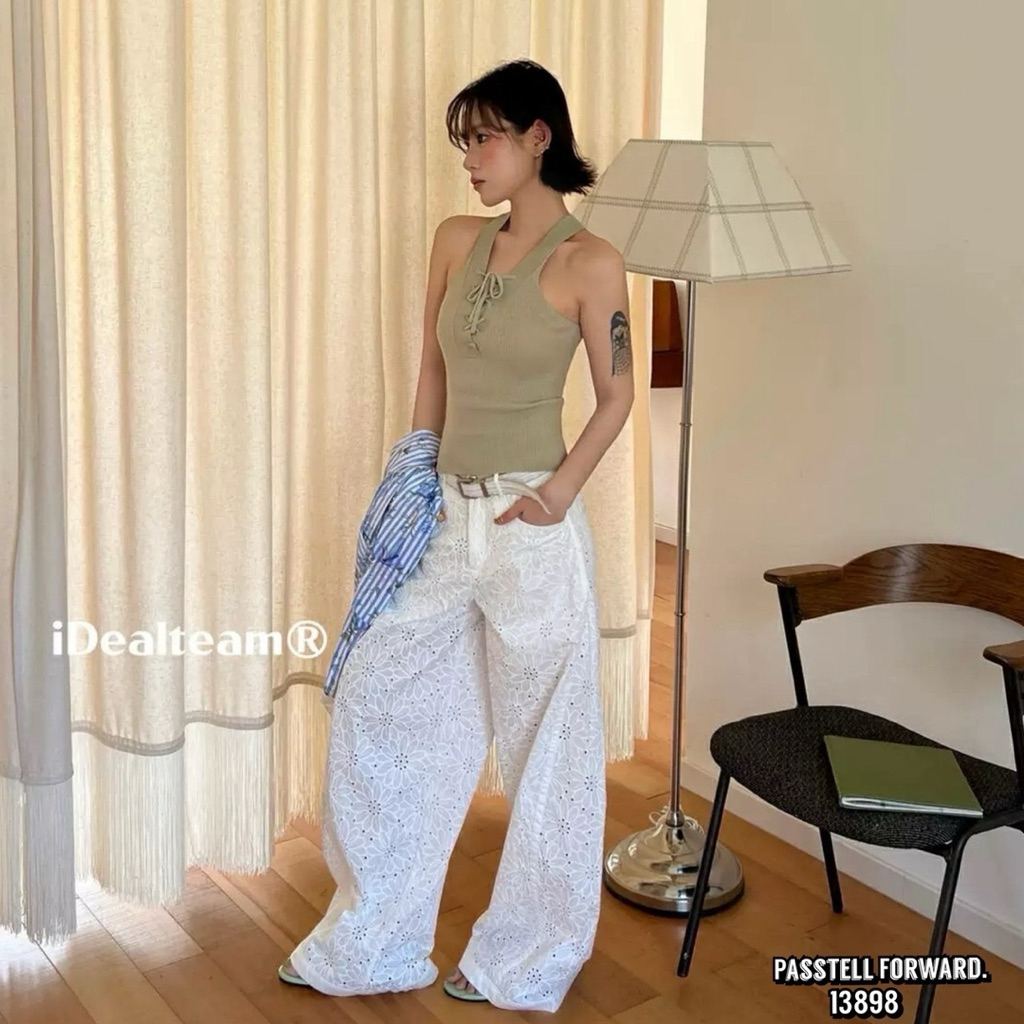 🇰🇷New🇰🇷  Korea laced darim trousers  มาใหม่กับกางเกงลูกไม้ ลายดอกเดซี่ดอกใหญ่งานสวย งานป้ายdarimไม่ม