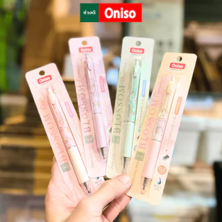 Oniso Blossom ปากกาเจล หมึกน้ำเงิน ด้ามจับมีกลิ่นหอม 0.5 มม. หัวลูกลื่น 2 ชั้น เปลี่ยนไส้ได้ โอนิโซะ