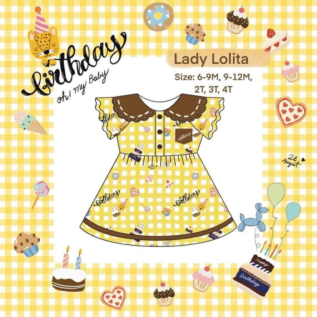 ชุดเดรส 21August.baby new. 9-12/3tขายราคาต่ำกว่าแบรนด์