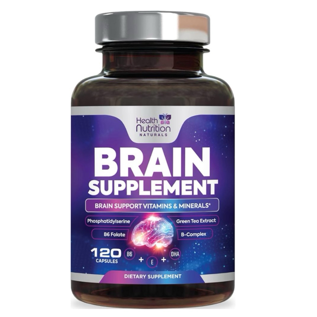 [ HEALTH NUTRITION ]❇️BRAIN SUPPLEMENT ( สุขภาพสมอง )( 120 แคปซูล 💊 )