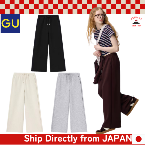 GU Puff Sweat Baggy Pants [ส่งตรงจากประเทศญี่ปุ่น ของแท้ 100%]