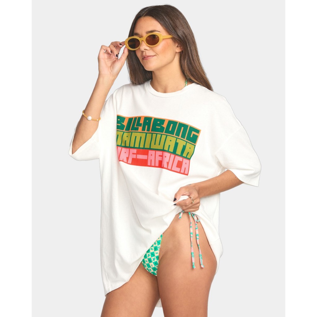 BILLABONG เสื้อยืดแขนสั้นสำหรับผู้หญิง Womens Mami Wata Surf Africa SS Tee 252 24B352523-SCS ราคา ถูกที่สุด ดีลบีเคเค แกลเลอรีภาพที่ 4