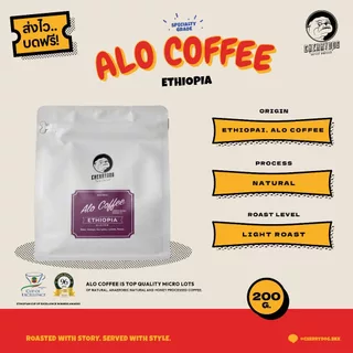 Cherrydog X Tamiru เมล็ดกาแฟพิเศษคั่วอ่อน Ethiopia Alo coffee Sidamo Bensa Bombe G1 Natural