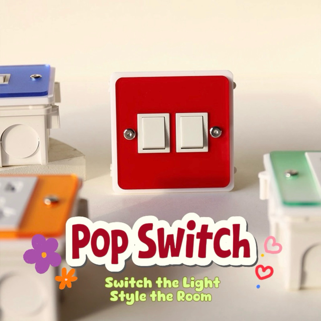 Mr.wall studio - เบื่อสวิตช์ขาว ๆ แบบเดิม ๆ หรือยัง? มาลองสีสดใสที่จะแต่งห้องให้มีชีวิตกัน 🎨💖