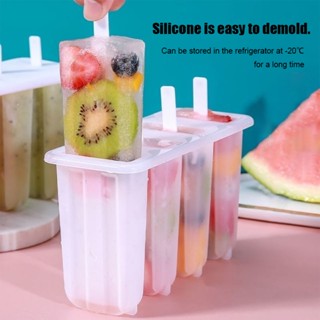 🏠 ชุดแม่พิมพ์ไอศกรีม เครื่องทําไอติม ถาดน้ําแข็งพร้อมฝาปิดแท…