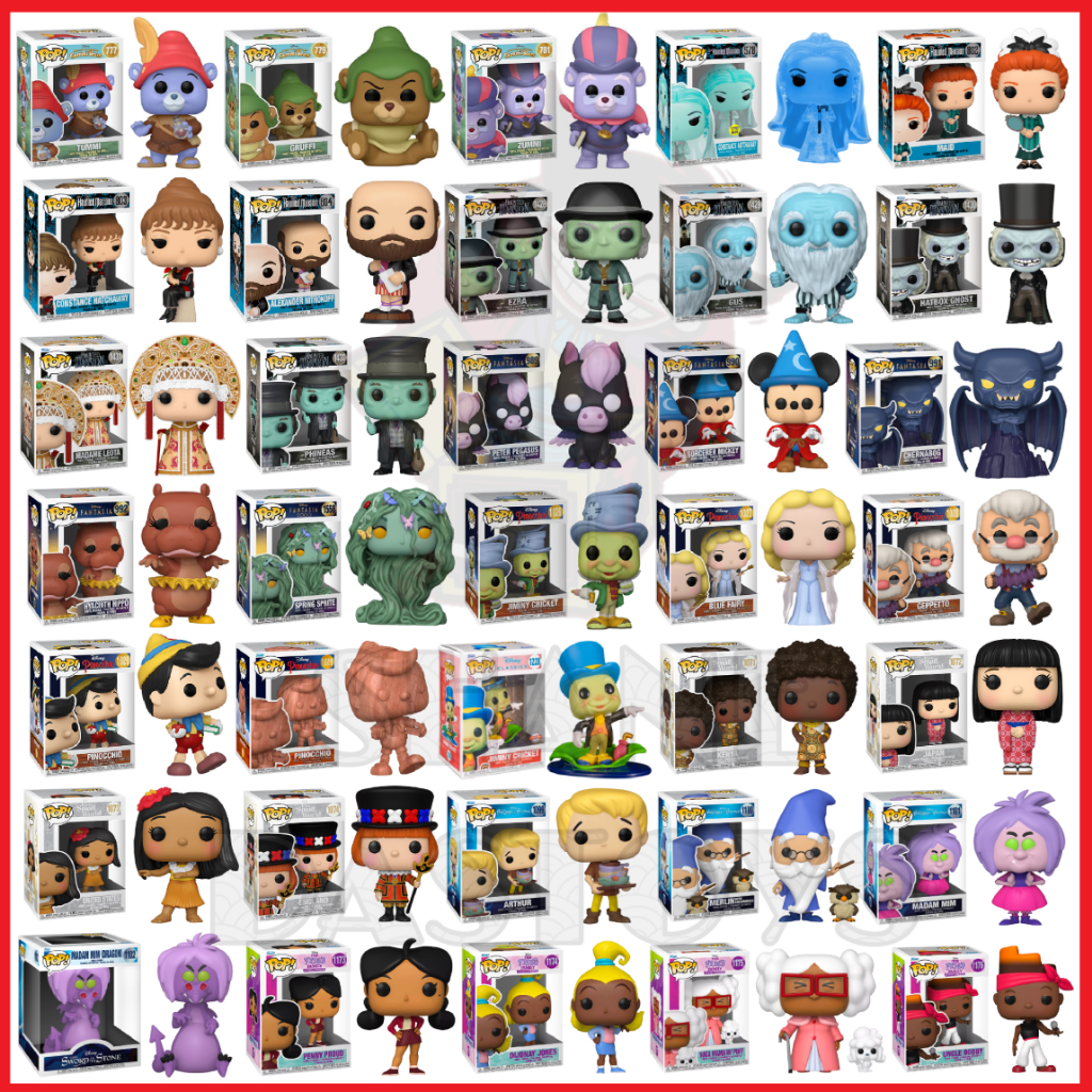 {PRE-ORDER} Funko Pop! Disney : Gummi Bears, Haunted Mansion, Fantasia, Pinocchio,The Proud Family, 