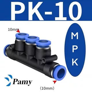 PAMY MPK ข้อต่อลม ข้อต่อ5ทาง ข้อต่อลม5ทาง เท่ากันทุกด้าน Push-in Pneumatic Fitting 4-12 mm
