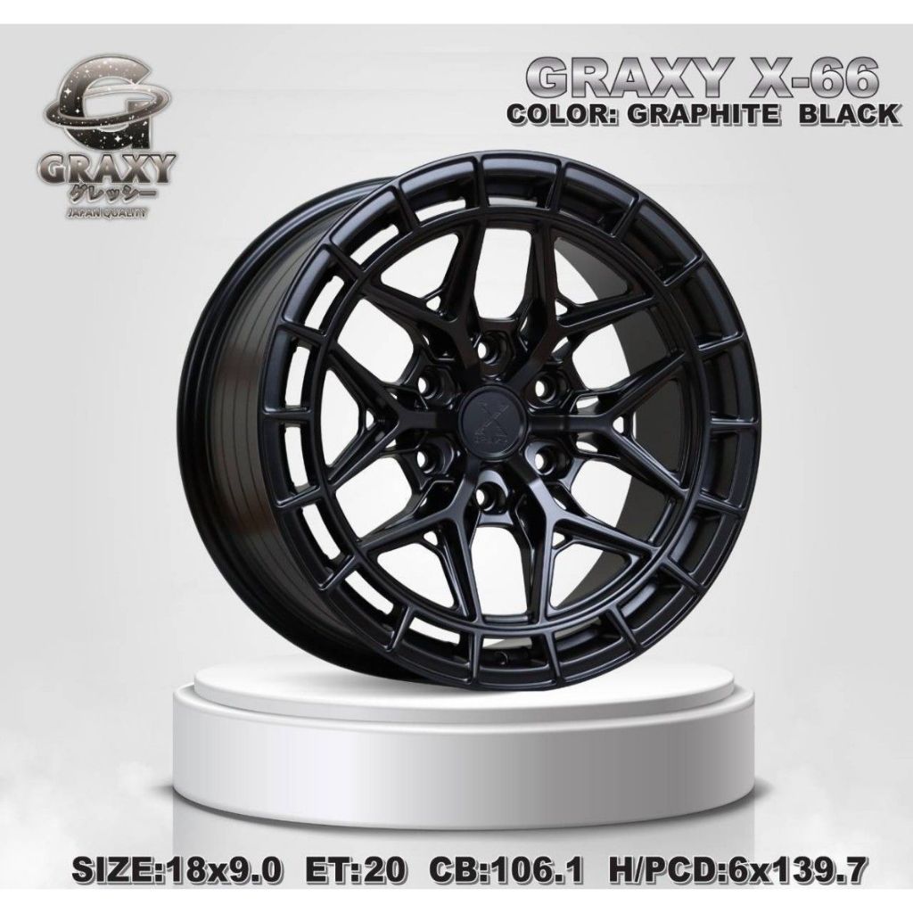 แม็กขอบ 18 GRAXY X66 ออฟ20 6/139 (4วง)