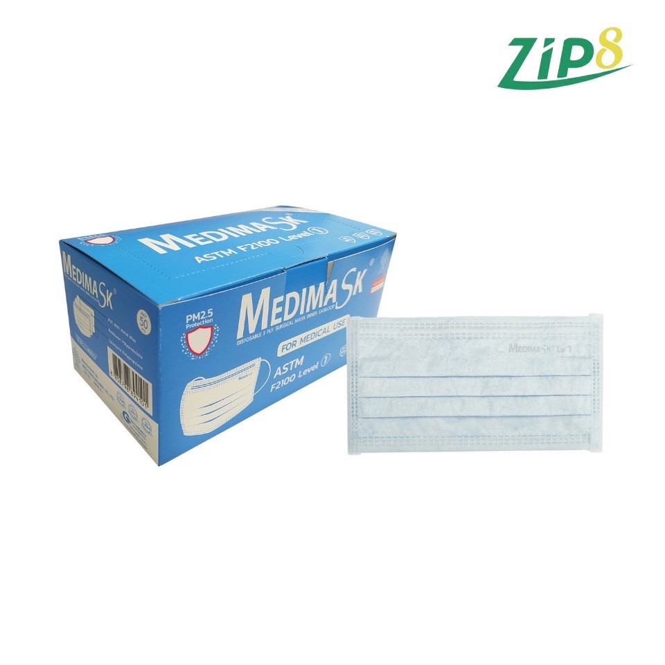 Medimask Blue Facemask หน้ากากอนามัยสีฟ้า