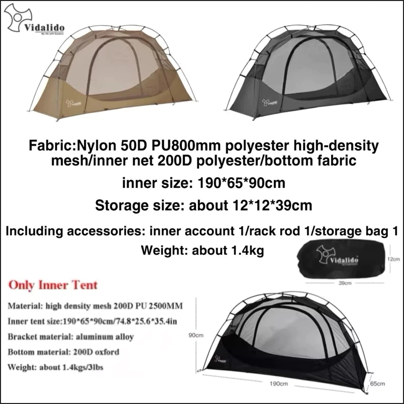 Vidalido Floating Cot Tent เต็นท์นอนสำหรับเตียงสนาม thumbnail 10