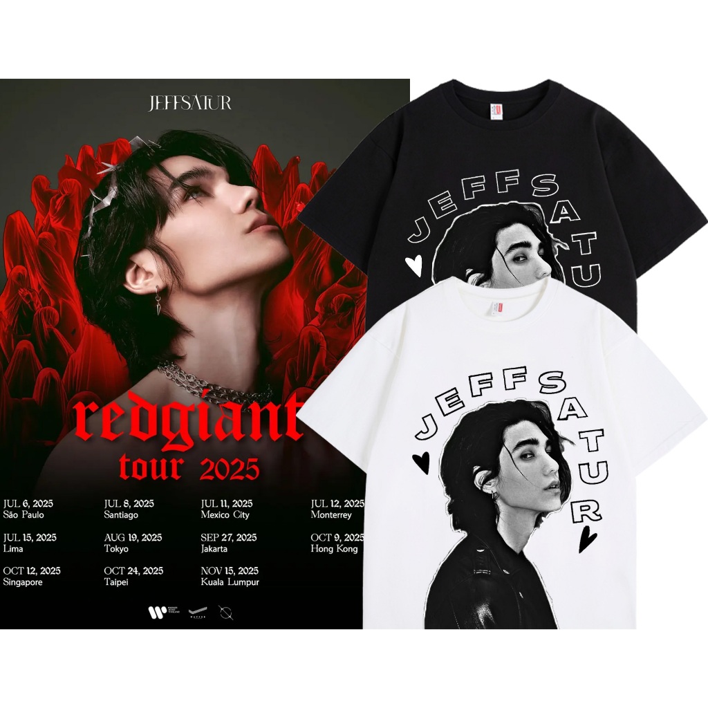 ขายร้อน🔥✨ 2025concert | เสื้อยืด ลาย Jeff satur  | Unisex | แขนสั้น | Y2k | การพิมพ์ | สะดวกสบาย |S-