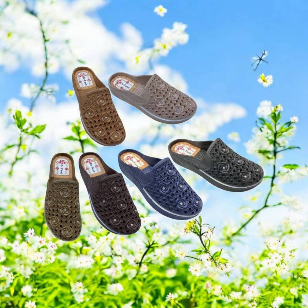 Dr. Foot รองเท้าแตะปิดหัวสุภาพสตรี ยี่ห้อ Dr. Foot รุ่น 925 Size 37-41 มีบริการส่งด่วน