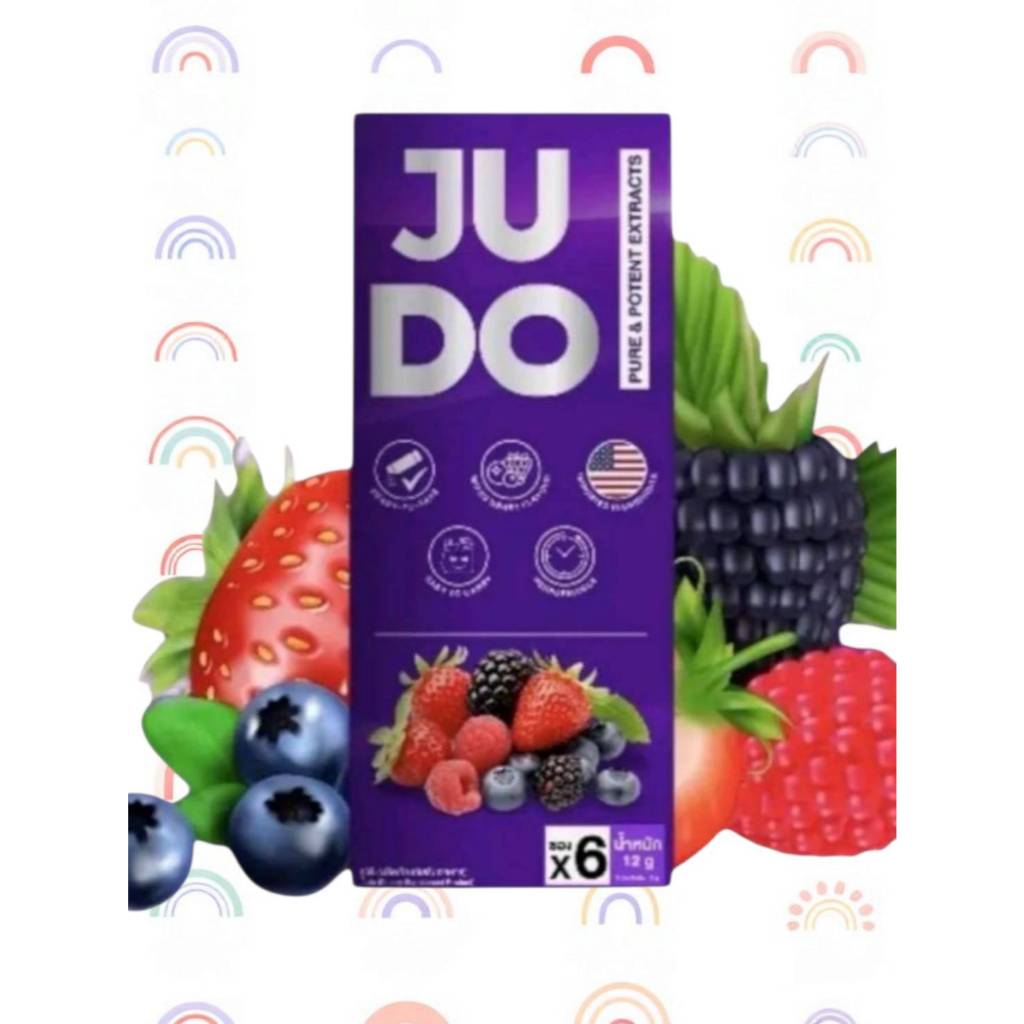 JUDO จูโด้ ผลิตภัณฑ์อาหารเสริมชาย ชนิดผงกรอกปาก 1 กล่อง 6 ซอง