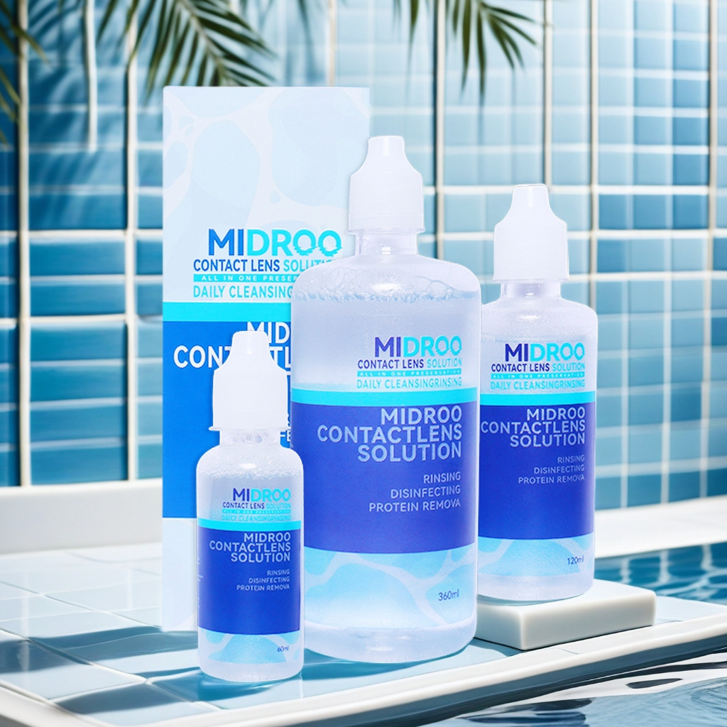 【สื้อ1ได้ 3❗ Spend ฿65】กิจกรรมระยะเวลาจำกัด Midroo Contact Lens Solution น้ำยาล้างคอนแทคเลนส์ ขนาด 60ml / 120ml / 360ml