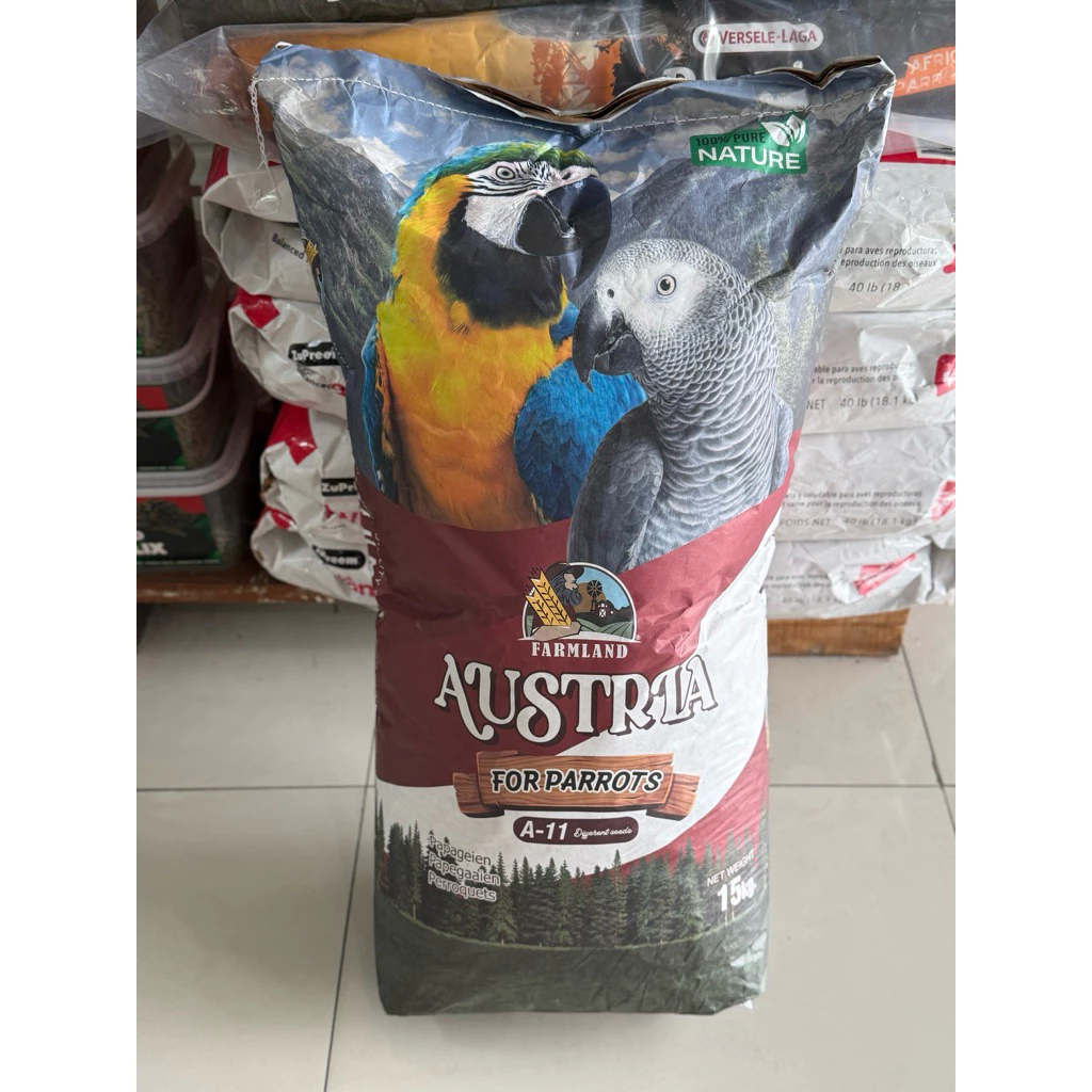 ⓅⓀⒻ (15kg.)Farmland Parrots Austria A-11 ทานตะวันรวม สำหรับนกแก้วขนาดกลาง-ใหญ่