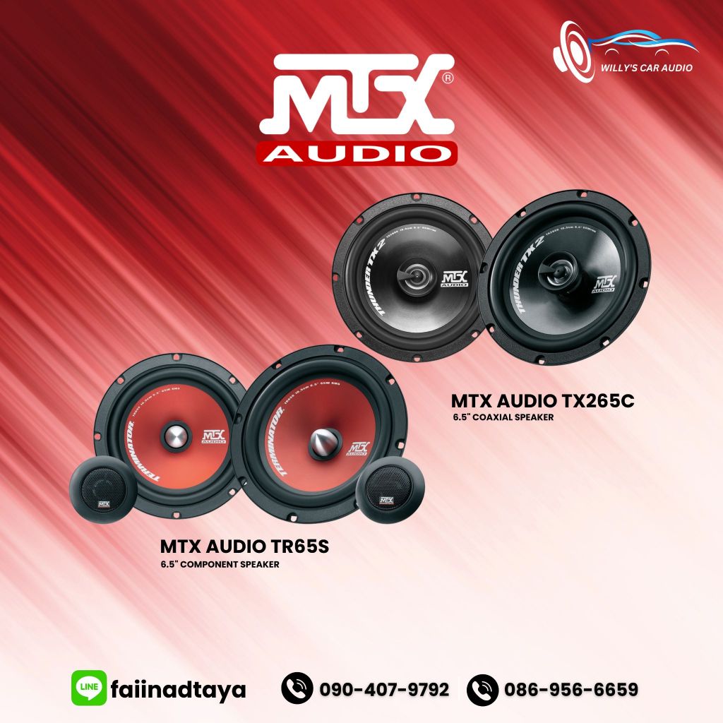 MTX AUDIO TR65S 6.5" & MTX TX265C 6.5"