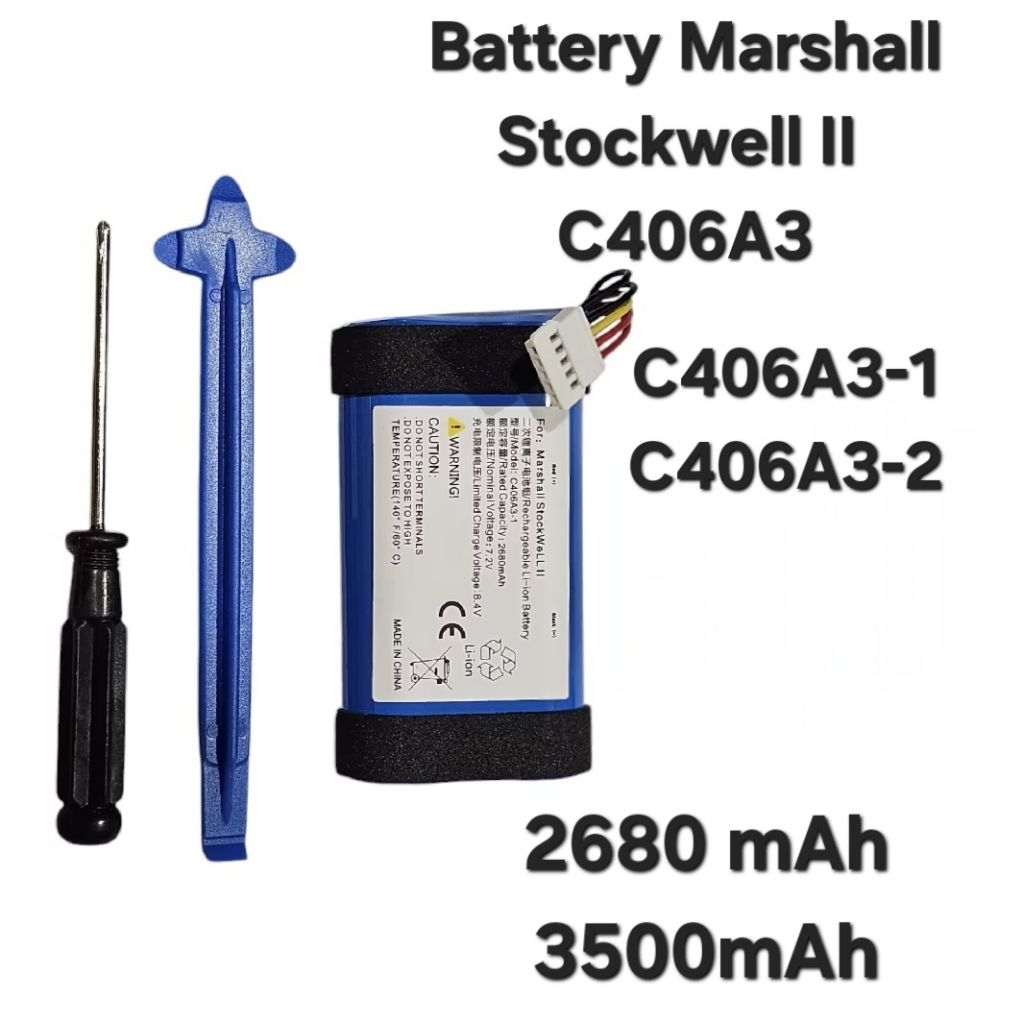MARSHALL Stockwell II C406A3-1 2ed 7.2v 2680mAh 5สาย Stockwell 2 Bluetooth Battery แบตเตอรี่ แบตลำโพ