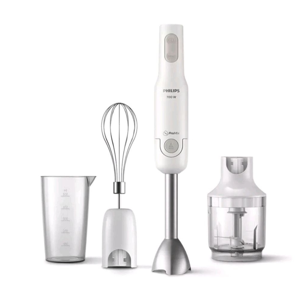 Philips ProMix HR2543/00 เครื่องปั่นแบบมือถือ ปั่นเนียน ปั่นไว ง่ายเพียงปุ่มเดียว ช่วยให้คุณเตรียมอา