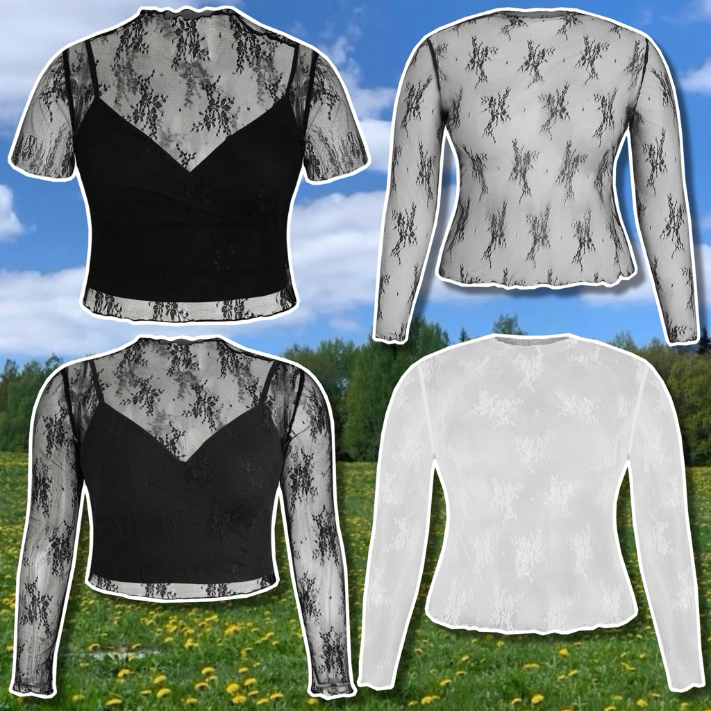 เสื้อ⏳ซีทรู⏳สาวอวบ(อก38-56) 🇨🇷สินค้าพร้อมส่ง