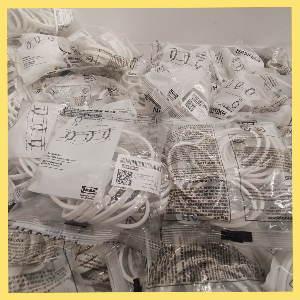 แนะนำ ผ้าม่าน ผ้าม่านห้องน้ำ ขนาด 180×200 ซม. จากอีเกีย ราคาพิเศษ มีเก็บเงินปลายทาง