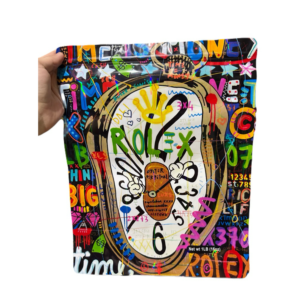 Rоlex Mylar zip bag size 454 grams / 1 lb