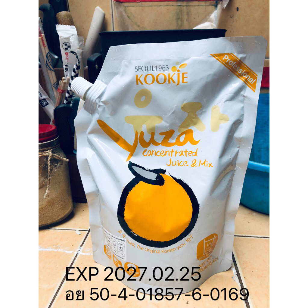 หัวเชื้อน้ำส้มยูสุ yuzu เข้มข้นyuza kookje syrupแท้concentrated จากเกาหลี exp 25.02.2027