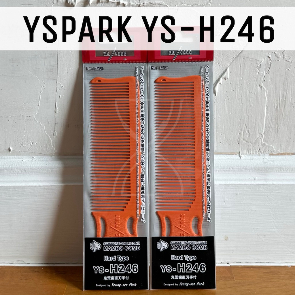 (พร้อมส่ง/ของญี่ปุ่นแท้ราคาถูกที่สุด)YS Park YS-h246 Nambo Barber Comb (185mm) หวีตัดขนาดเล็กใช้กรรไ